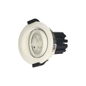 DM202755  Beppe A 15 Powered by Philips 15W 1350lm 3000K 24° Engine, 350mA, White,Stepped Adjustable Recessed Spotlight,IP20.
